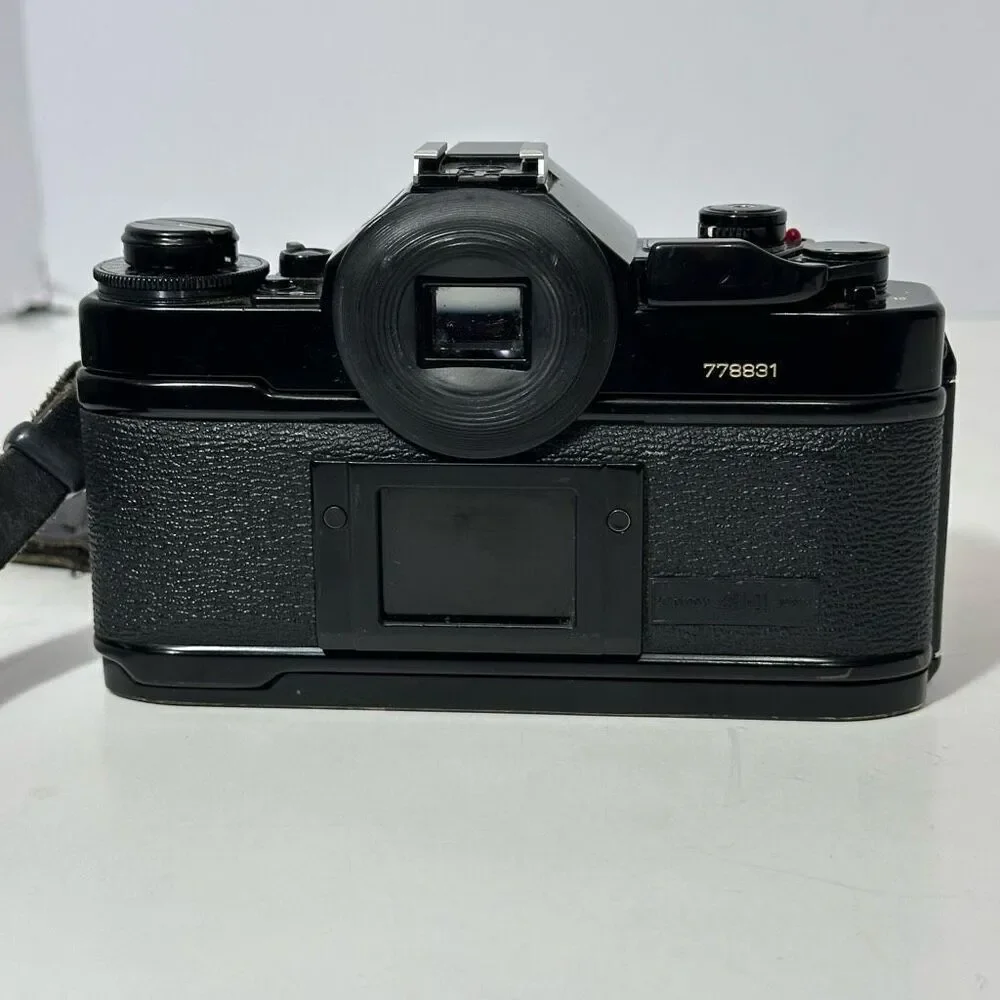 Vintage Canon A-1 Black 35 mm SLR with Strap/ Body Only